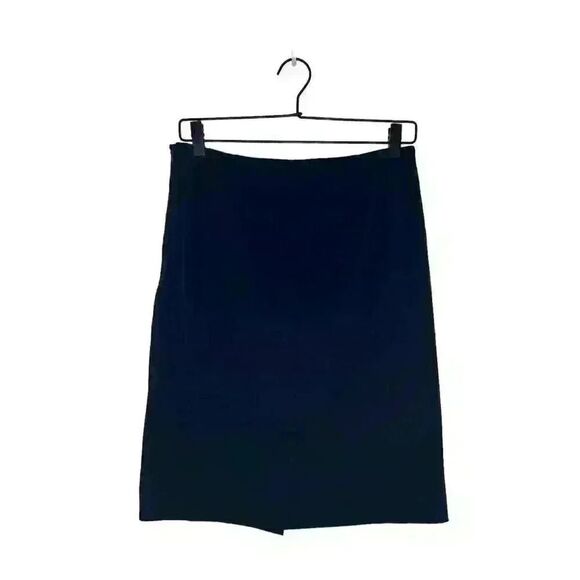MM La Fleur Navy Blue Crepe Pencil Skirt – Size 6 - Picture 5 of 5